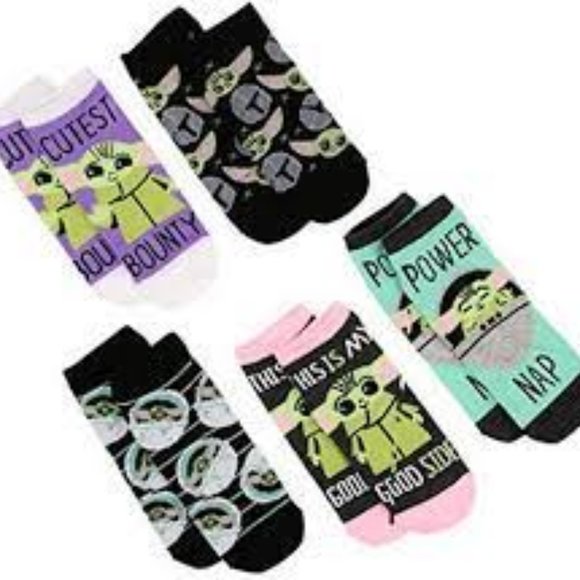 Disney Accessories - Star Wars Mandalorian No Show Socks 5 pack